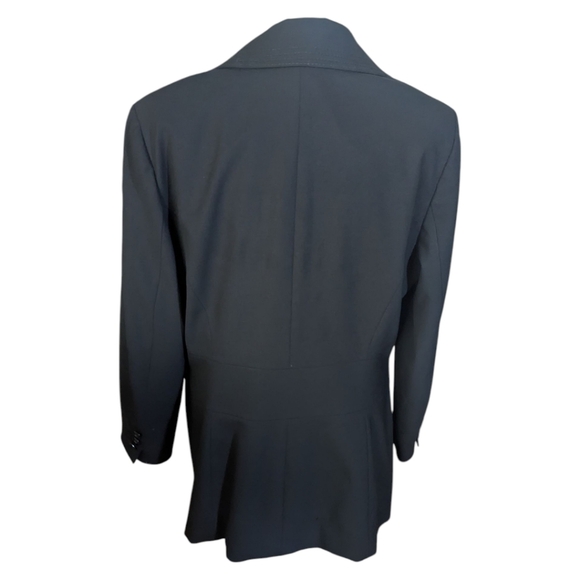 Classiques Entier Elegant Classic Career Black Wool Blazer Sz 14 - Picture 3 of 10